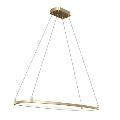 Elan Koloa LED Ring Chandelier - Single Tier in Champagne Gold
