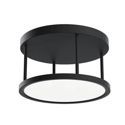 Elan Lavi Semi Flush in Matte Black