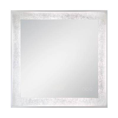 Eurofase Anya Electric Lighted Mirror - 32'' X 32'' in Anodized Silver