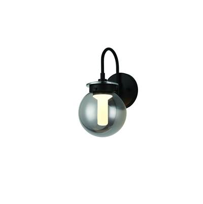 Eurofase Caswell Outdoor Pendant - 11'' - Smoked Glass in Powder Coat Black