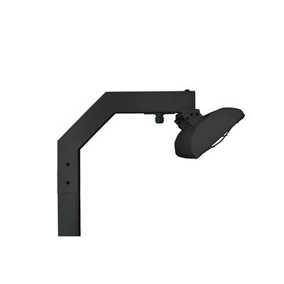 Eurofase Ef3908PMB Single Crossbar Pole Mount - 39 Inch - 8Ft in Black