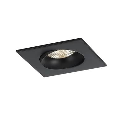 Eurofase Midway 3.5" 12W Recessed Downlight - Square Gimbal Trim - 5Cct in Black