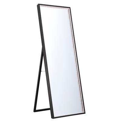 Eurofase Cerissa Electric Lighted Mirror - 24'' x 65'' in Anodized Black