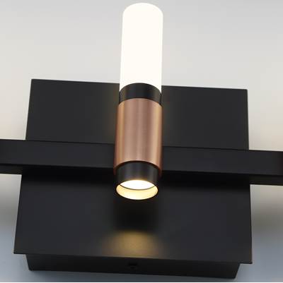 Eurofase Albany 5-Light Vanity Light - 20" - White Acrylic in Brass Black Mix