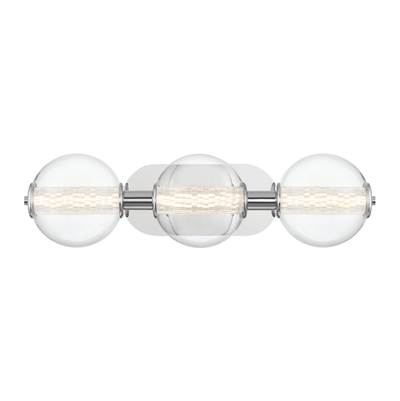 Eurofase Atomo Vanity Wall Sconce - 3-Light - 25'' in Chrome