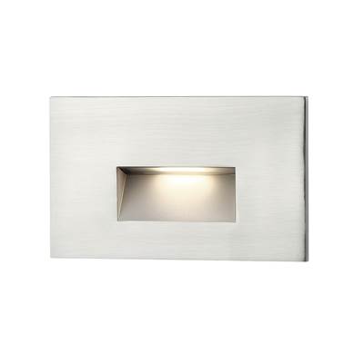 Eurofase Ferona Horizontal Rectangular Step Light in Brushed Nickel