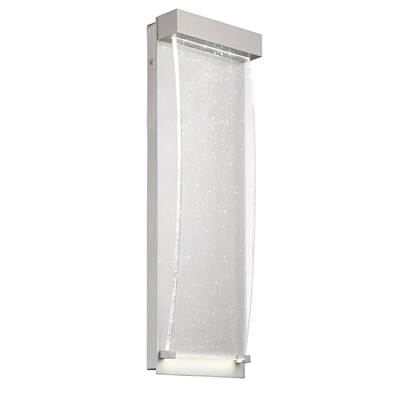 Eurofase Kabo 1-Light Outdoor Spotlight - 20'' - Clear Glass in Matte Silver