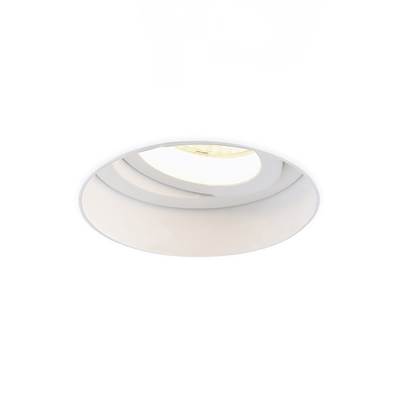 Eurofase Amigo 15W 1 Light Round Trimless Gimbal 3000K in White