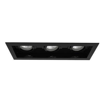 Eurofase Amigo 15W 3 Lights Trim Downlight 3500K in Black