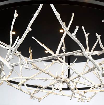 Eurofase Aerie Chandelier - 31'' Dia in Silver Black Mix