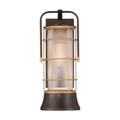 Eurofase Rivamar Outdoor Lantern - 20" in Gold Black Mix