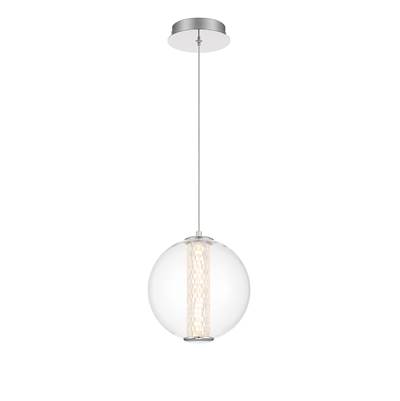 Eurofase Atomo Pendant - 9" - Clear Glass in Chrome