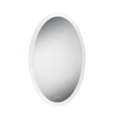 Eurofase Benji Electric Lighted Mirror - 24'' X 36'' in Anodized Silver