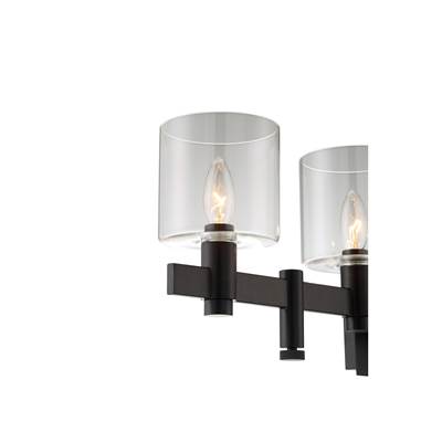 Eurofase Decato Vanity Wall Sconce - 3-Light - 21'' in Matte Black