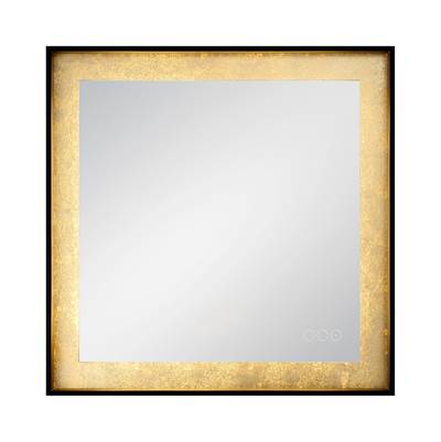 Eurofase Anya Electric Lighted Mirror - 32'' x 32'' in Anodized Black