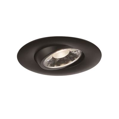 Eurofase Midway 3" 8W Recessed Downlight - Round Gimbal Trim - 5Cct in Black