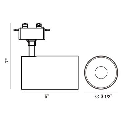 Eurofase Charlie Track Head - 30W LED - 3000K in Black