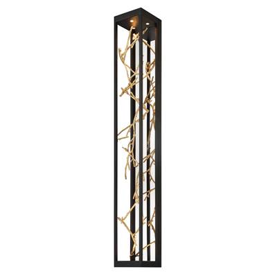 Eurofase Aerie Outdoor Wall Sconce - 48'' in Gold Black Mix