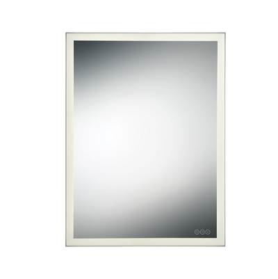 Eurofase Benji Electric Lighted Mirror - 24'' X 32'' in Anodized Silver