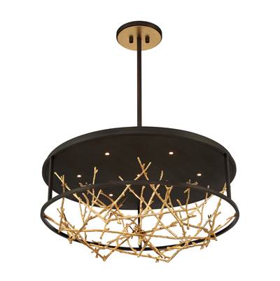 Eurofase Aerie Chandelier - 31'' Dia in Gold Black Mix