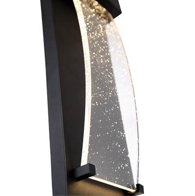 Eurofase Kabo 1-Light Outdoor Spotlight - 14'' - Clear Glass in Powder Coat Black