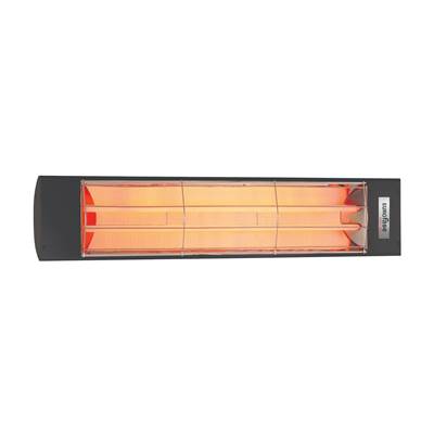 Eurofase Ef40208B Dual Element Electric Patio Heater - 4000 Watt - 39 Inch in Black