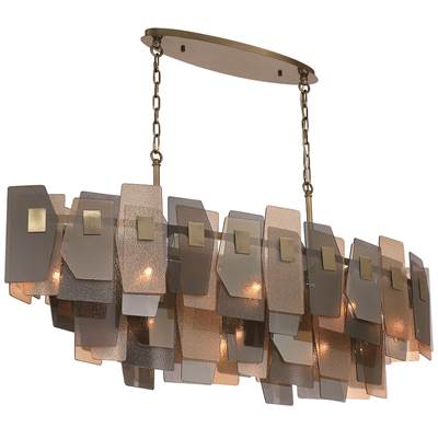 Eurofase Cocolina 11-Light Chandelier - 48" Dia in Brushed Brass