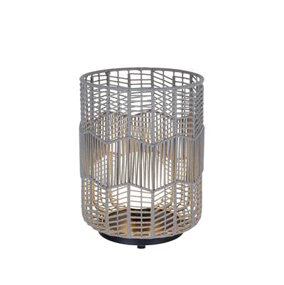 Eurofase Wallis Outdoor Lamp - 22'' - Grey Rope in Matte Black