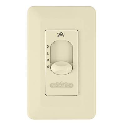 Fanimation Wall Control - 2-Speed - Fan Only - Non-Reversing in Light Almond
