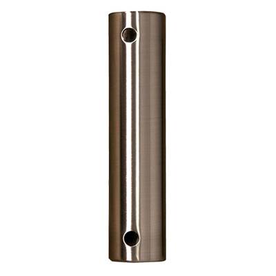 Fanimation 12-inch Ceiling Fan Downrod in Plated Brushed Nickel