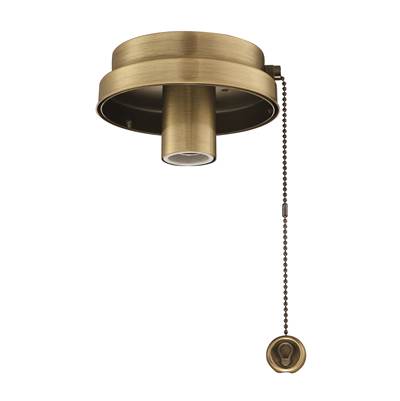 Fanimation Low Profile Light Kit Fitter in Antique Brass