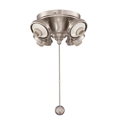 Fanimation Four Light Fitter in Brushed Nickel