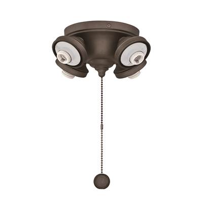 Fanimation Four Light Fitter in Matte Greige