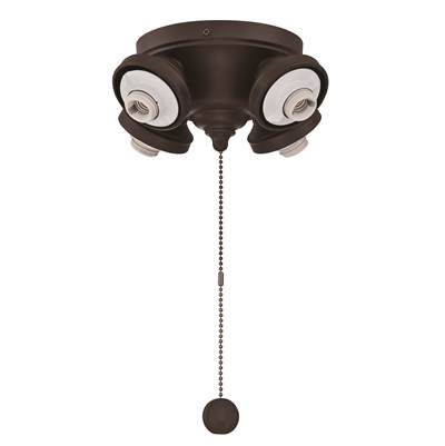Fanimation Four Light Fitter in Oil Rubbed Bronze
