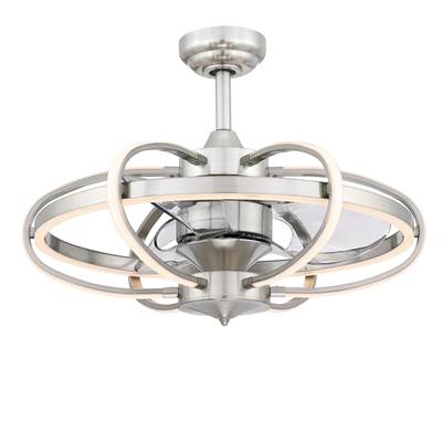 Fanimation Obvi 22" Ceiling Fan in Brushed Nickel
