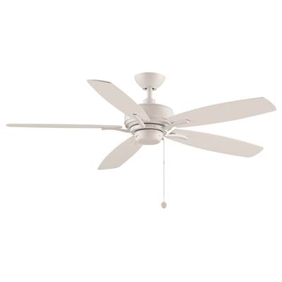 Fanimation Aire Deluxe Ceiling Fan - 52-Inch - Matte White Blades in Matte White