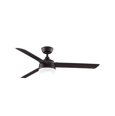 Fanimation Xeno Wet Ceiling Fan - 56-Inch - Dark Walnut Blades and LED in Dark Bronze