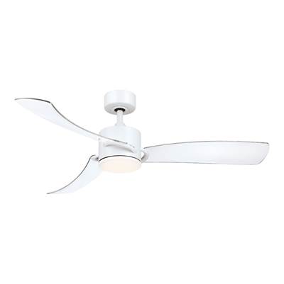 Fanimation SculptAire 52-Inch Outdoor Ceiling Fan - LED Light Kit in Matte White