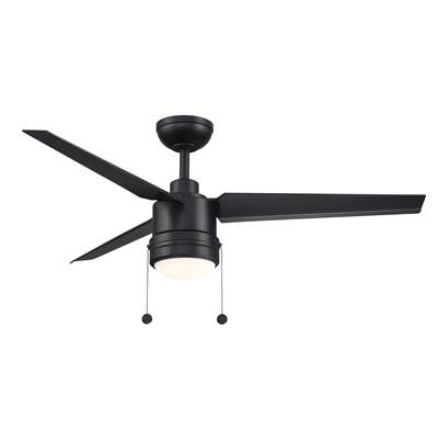 Fanimation PC/DC 52" Outdoor Ceiling Fan - LED Light Kit in Black