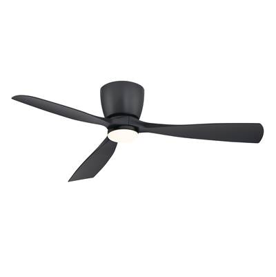 Fanimation Klinch 52-Inch Ceiling Fan with LED Light Kit in Black