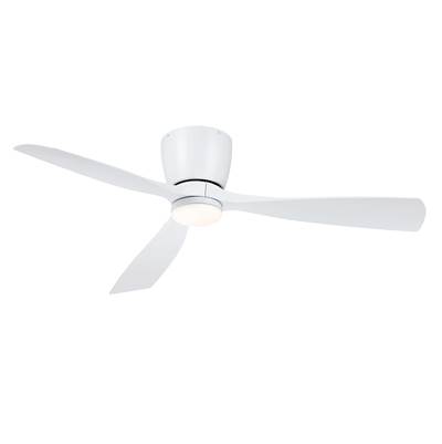 Fanimation Klinch 52-Inch Ceiling Fan with LED Light Kit in Matte White