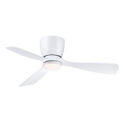 Fanimation Klinch 44-Inch Ceiling Fan with LED Light Kit in Matte White