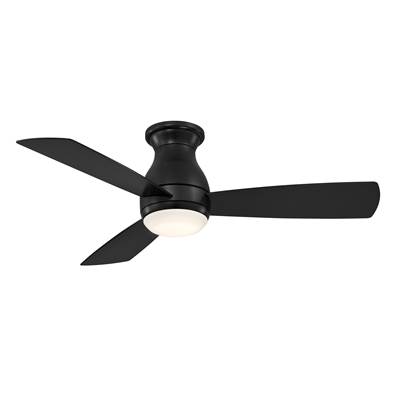 Fanimation Hugh Ceiling Fan - 44" - LED Light Kit in Black