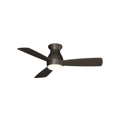 Fanimation Hugh Ceiling Fan - 44" - LED Light Kit in Matte Greige