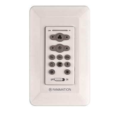 Fanimation Wall Control - DC Motor Reversing - Fan Speed in Gray White