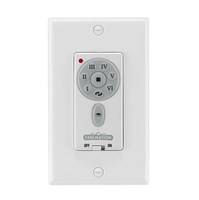 Fanimation Wall Control - 6-Speed DC Motor in White