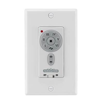 Fanimation Wall Control - 6-Speed DC Motor in White