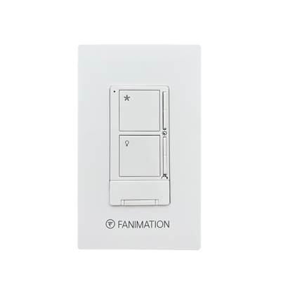 Fanimation Ceiling Fan Wall Control - Fan 3 Speeds and CCT Light in White