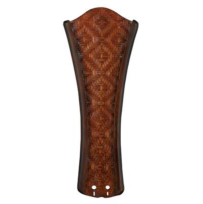 Fanimation 22'' - Concave Carved Woven Bamboo Fan Blades in Walnut