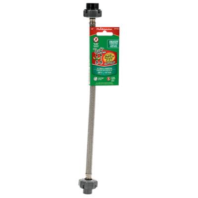 Fluidmaster Click Seal® Faucet Connector - 3/8" Comp. x 1/2" F.I.P. in Stainless Steel